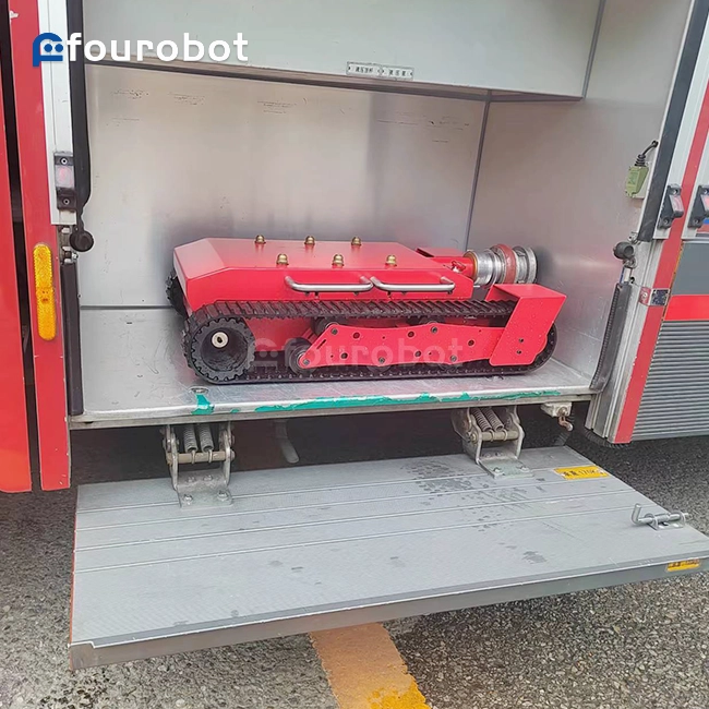 In-vehicle EV Fire Robot